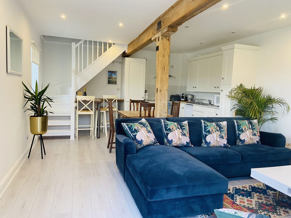 This property has two floors. The living area is downstairs.