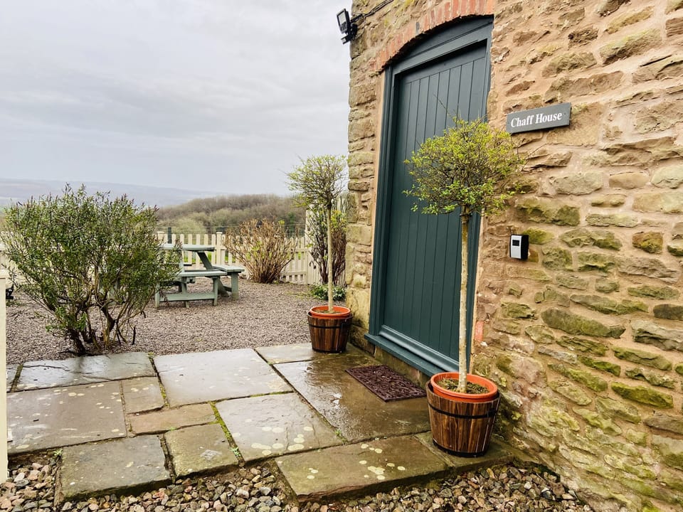 The private front door to The Chaff House Cottage.