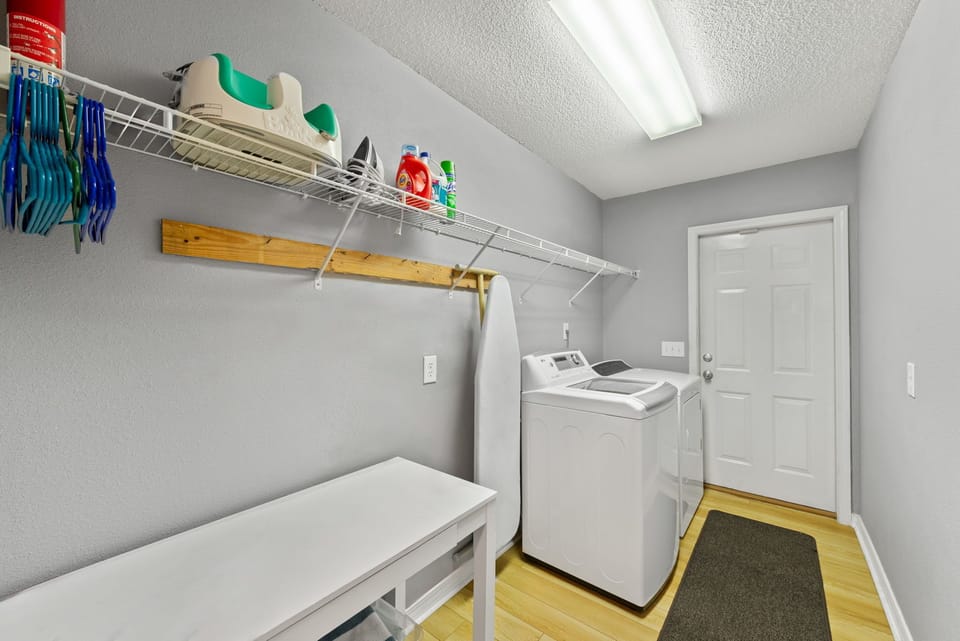 The laundry room ensures convenience and comfort 