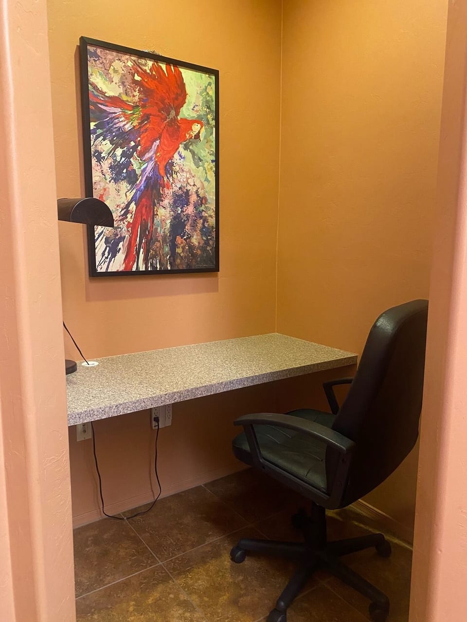 Workspace on the main floor