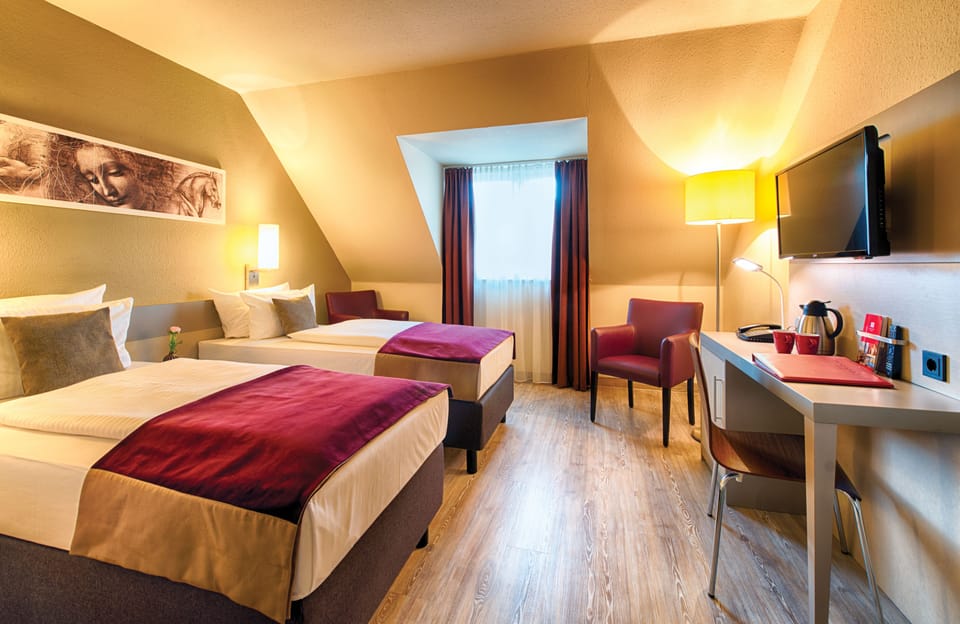 In-room safe, desk, cribs (free), WiFi (free)