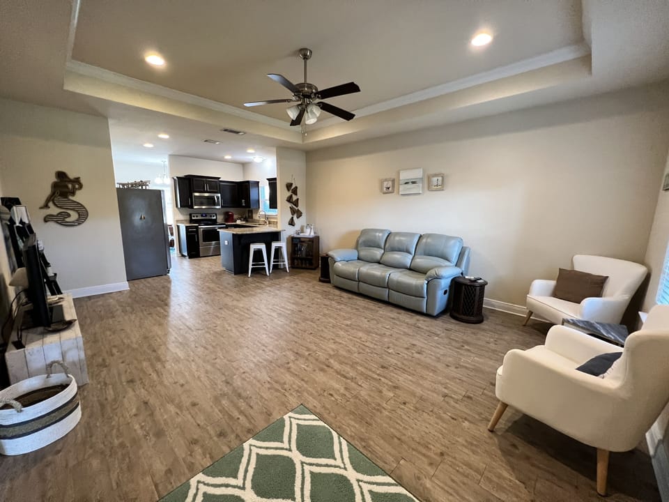 Walk into the open concept living room!