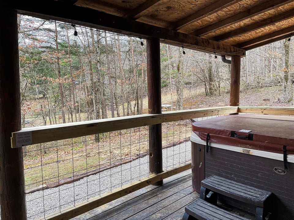 Front Porch with Hot Tub