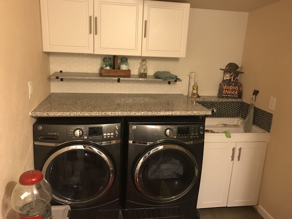 Washer and dryer- laundry soap provided 