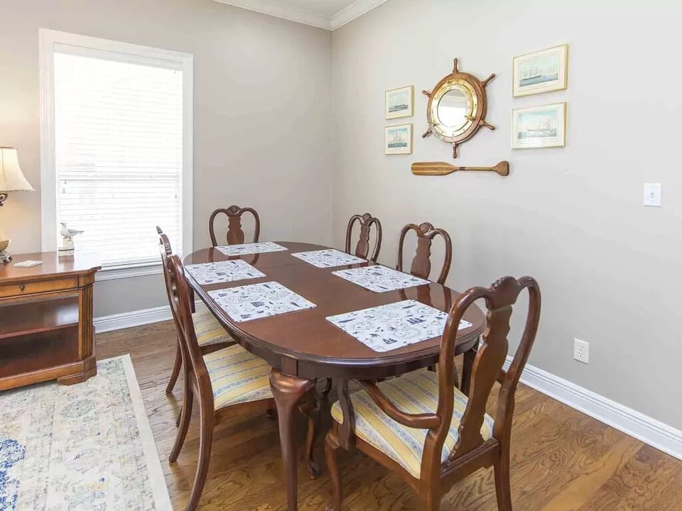 Dining Room table near living room