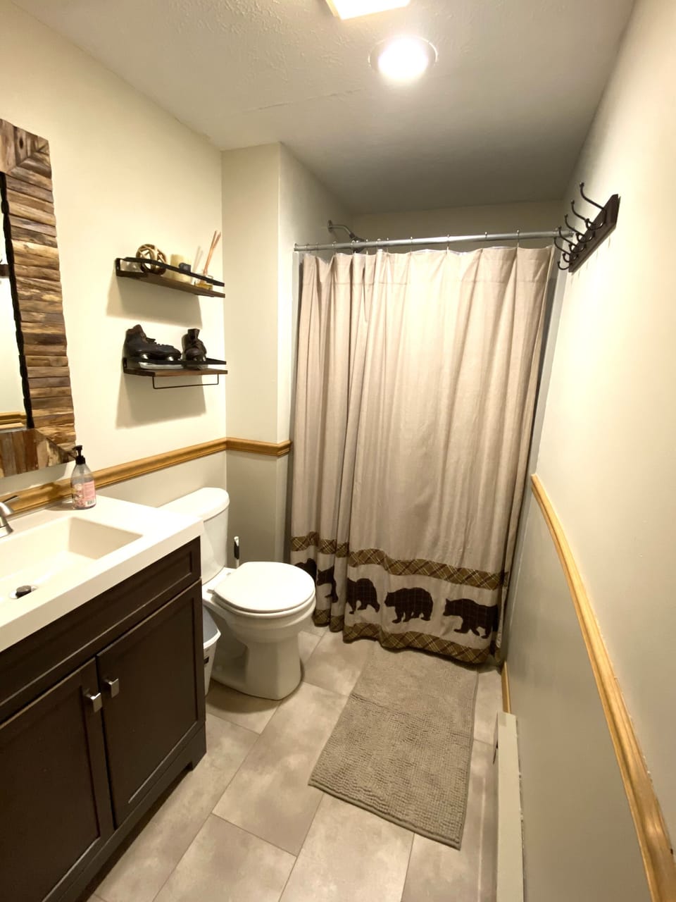 Full bathroom with shower 