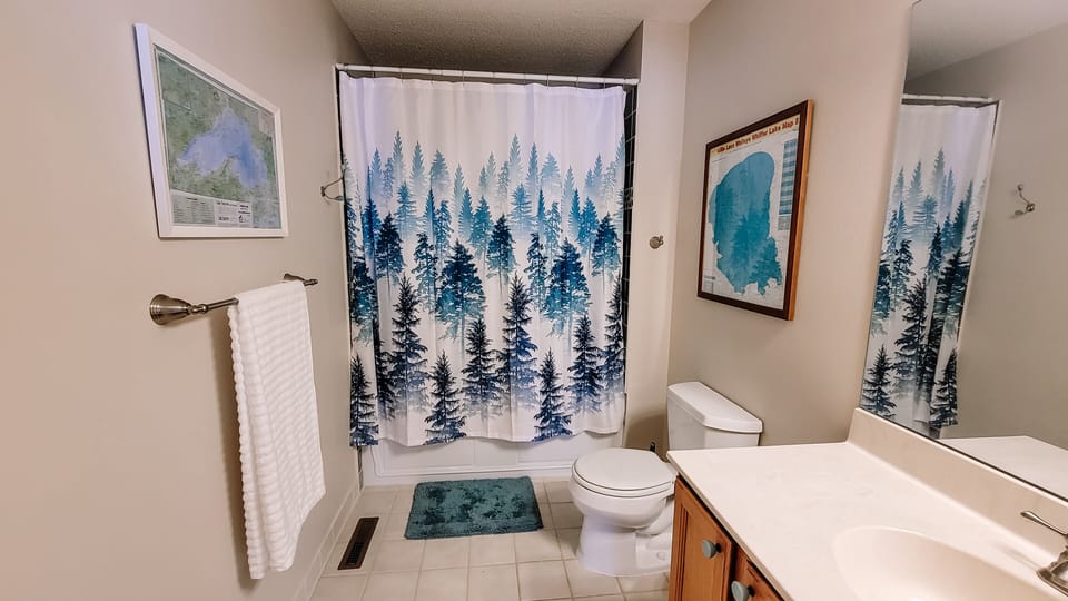 Upstairs guest bathroom.
