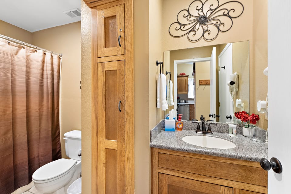 Queen Suite ensuite bathroom.  Can also be accessed from main living area