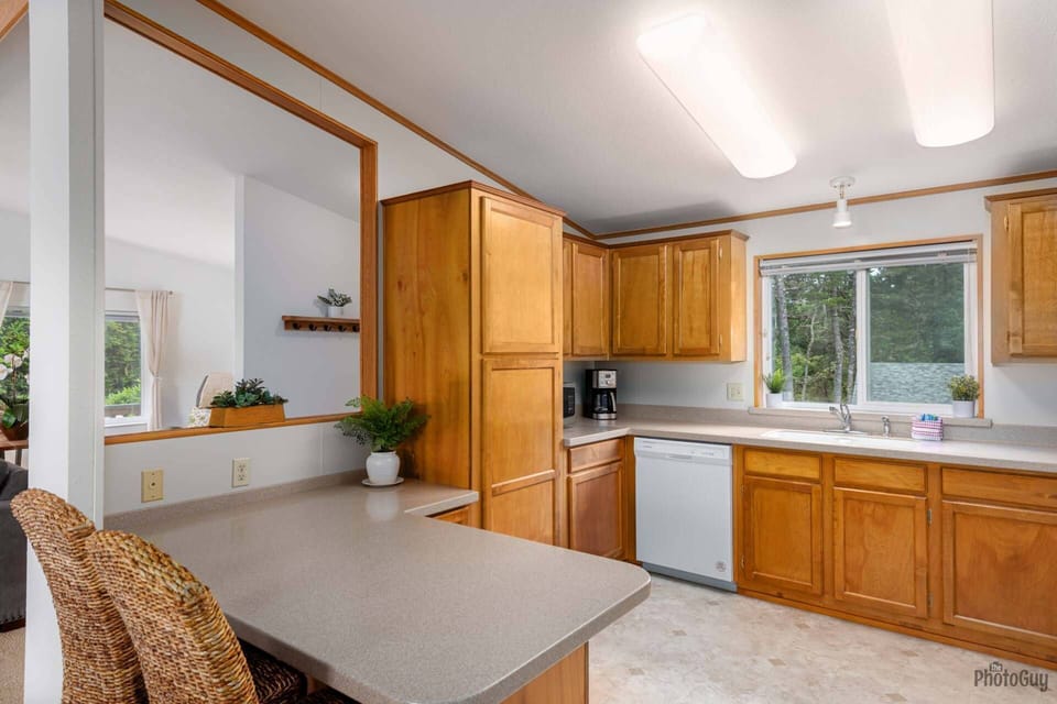 Kitchen View Including Bar