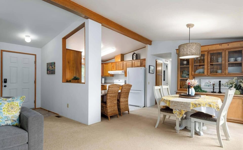 View of Kitchen Dining Area plus Front Door