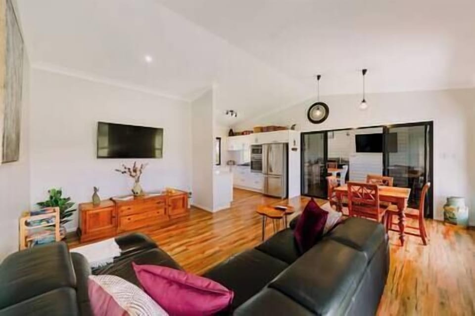 The open plan living area