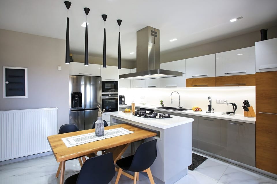 Design Villa, Multiple Beds, Non Smoking, Private Pool | Private kitchen | Full-size fridge, microwave, oven, stovetop