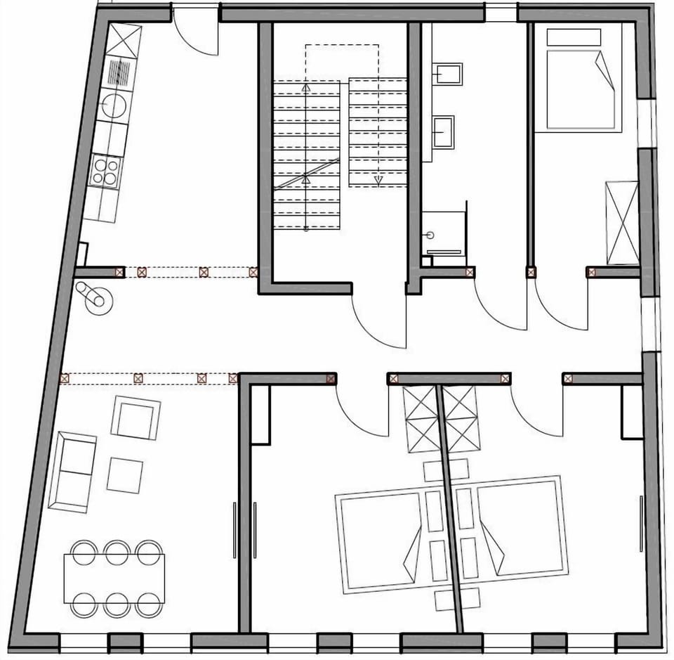 Comfortable floor plan