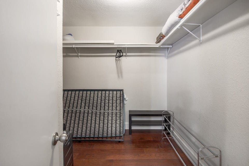 This extra rollout twin bed is perfect for additional sleeping space.
