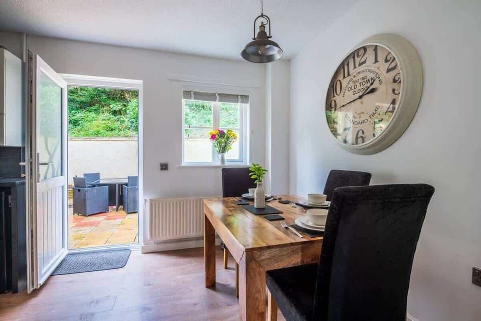 Dining area opens out to rear patio