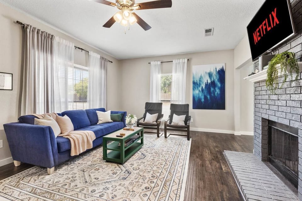 Curl up and relax with a good book or a show!