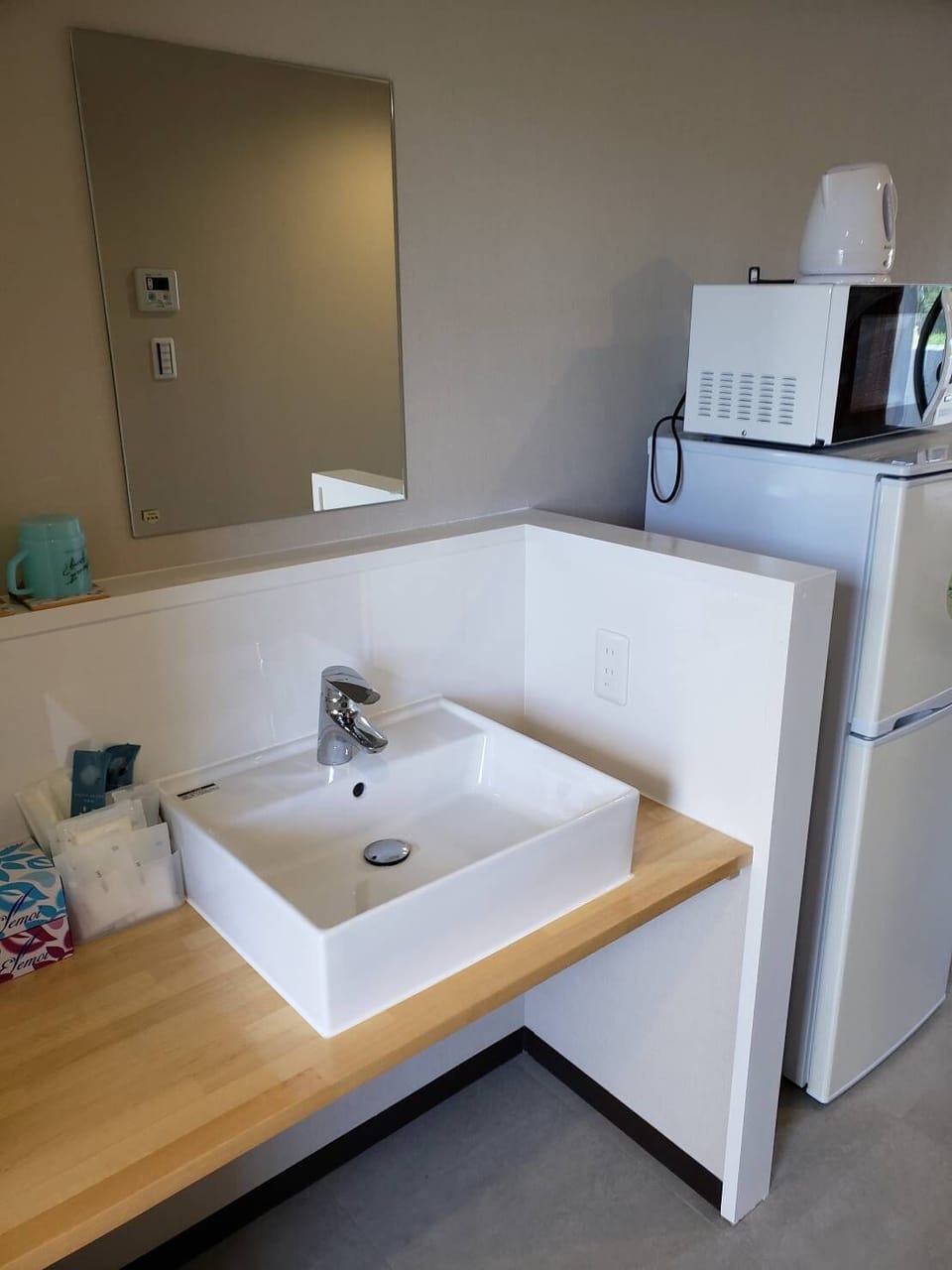 Fridge, microwave