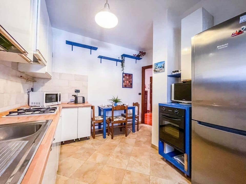 Kitchen equipped with all the necessary appliances and in addition: dishwasher, microwave, kettle and toaster