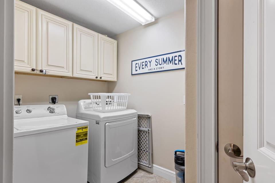 Laundry room on main floor