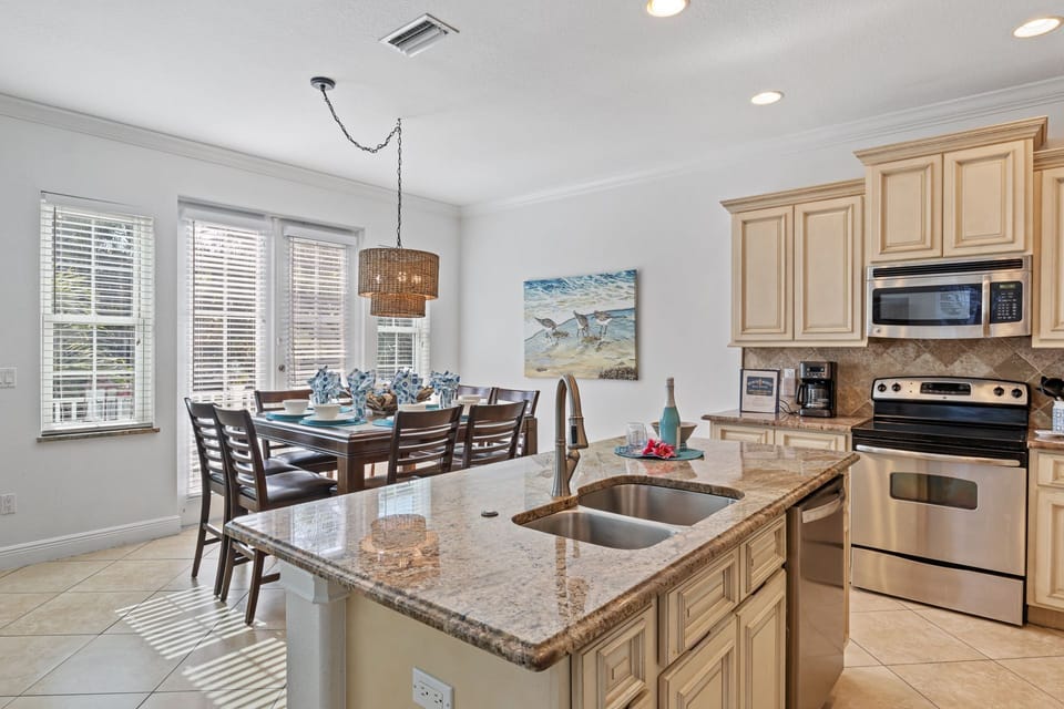 Kitchen and dining area