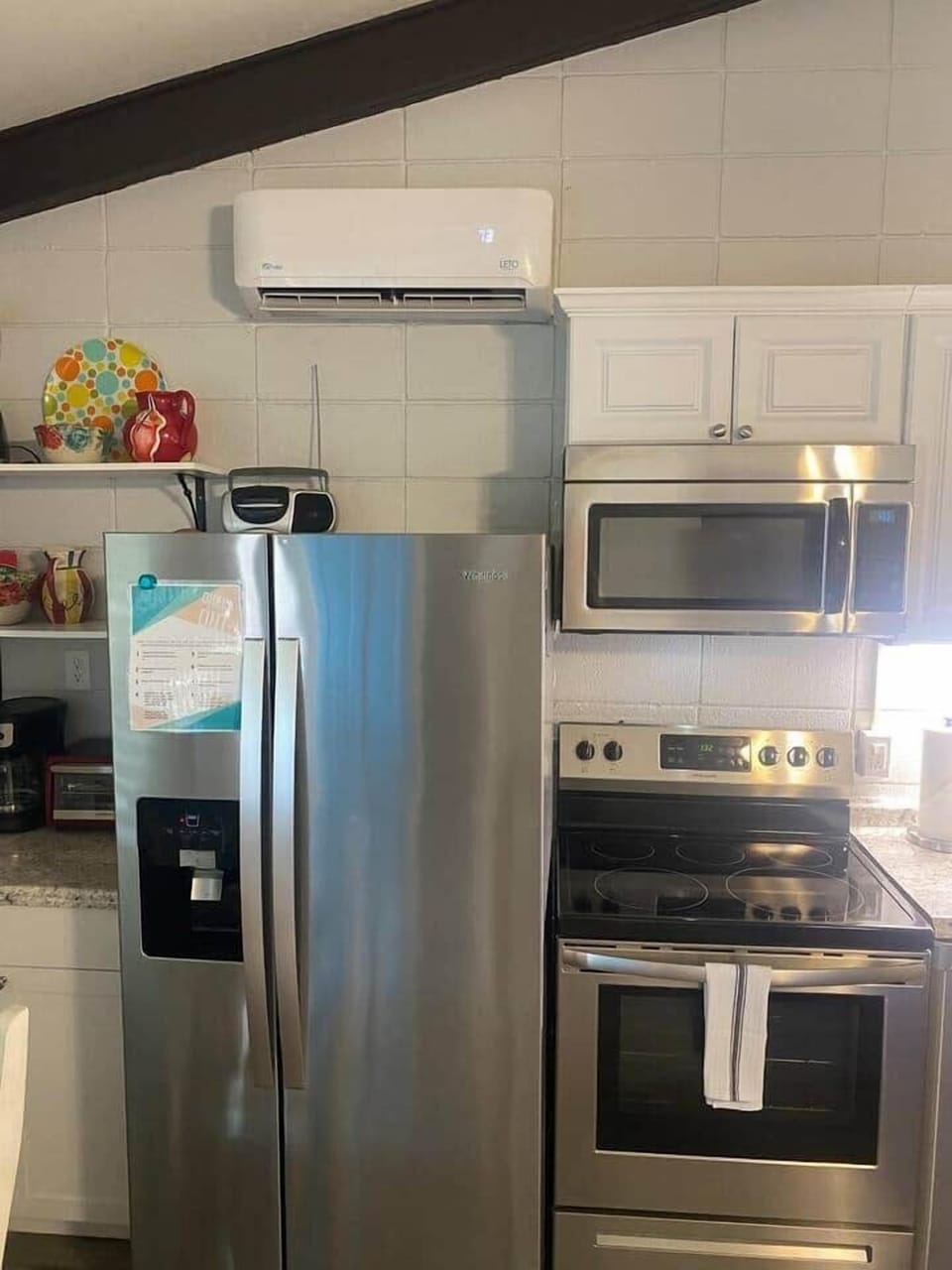 Kitchen with mini-split A/C