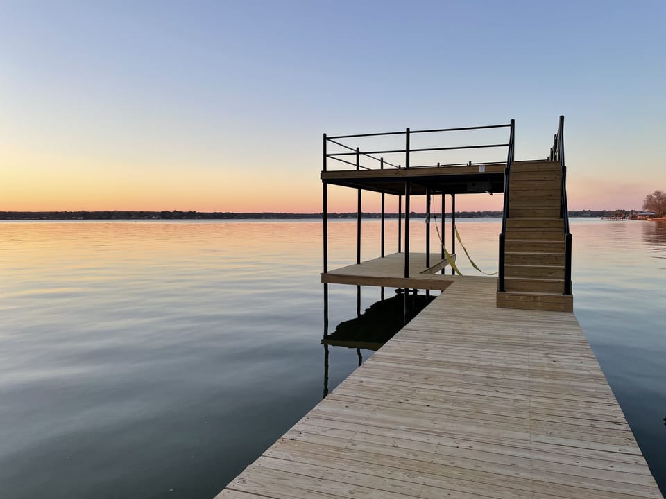 Beautiful Sunset from your dock.  