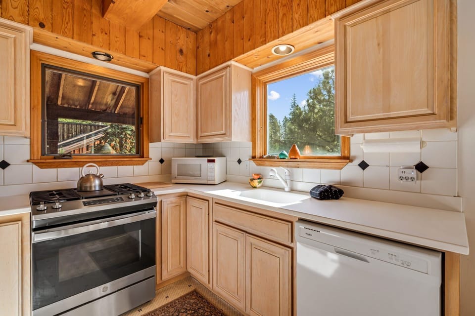 Indoors, Kitchen, Microwave, Oven, Hardwood