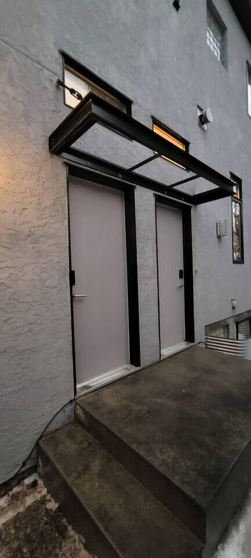 Enjoy the privacy of your own separate entrance with a well-lit path for safe and easy access