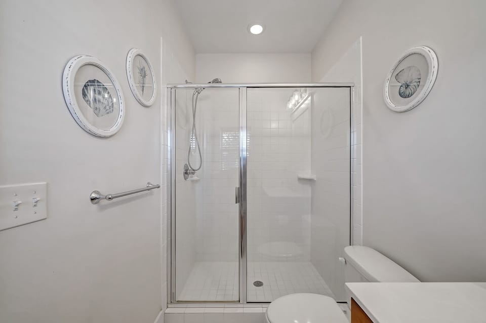 Primary bath with walk-in shower
