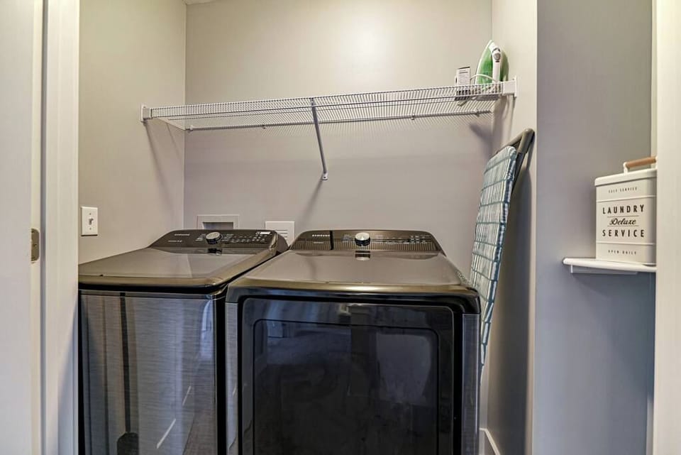 Full size washer and dryer for you to use during your stay. Iron and ironing board available also.