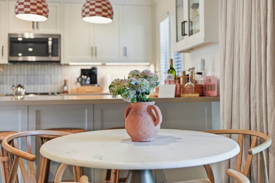 A comfortable dining space for breakfast before wine tasting or a relaxed dinner back at your Napa Valley condo.