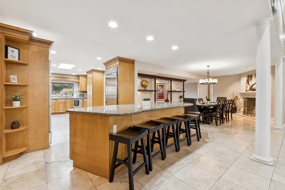 Fuel your mornings and toast your evenings—this kitchen does it all. 