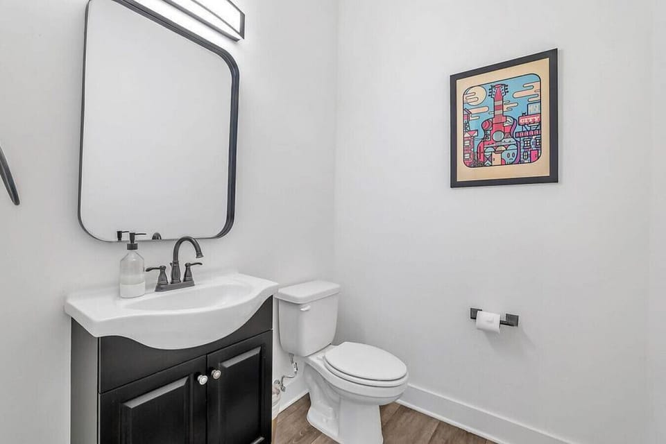 Half bath on the main level.