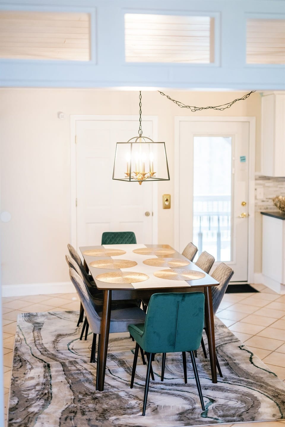 Dining area to enjoy meals with friends and family