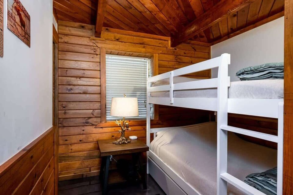 Second bedroom features full over full bunk with a twin trundle