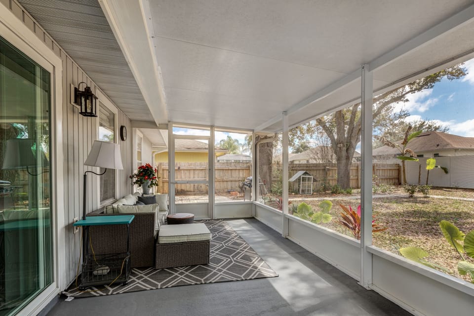 Covered patio