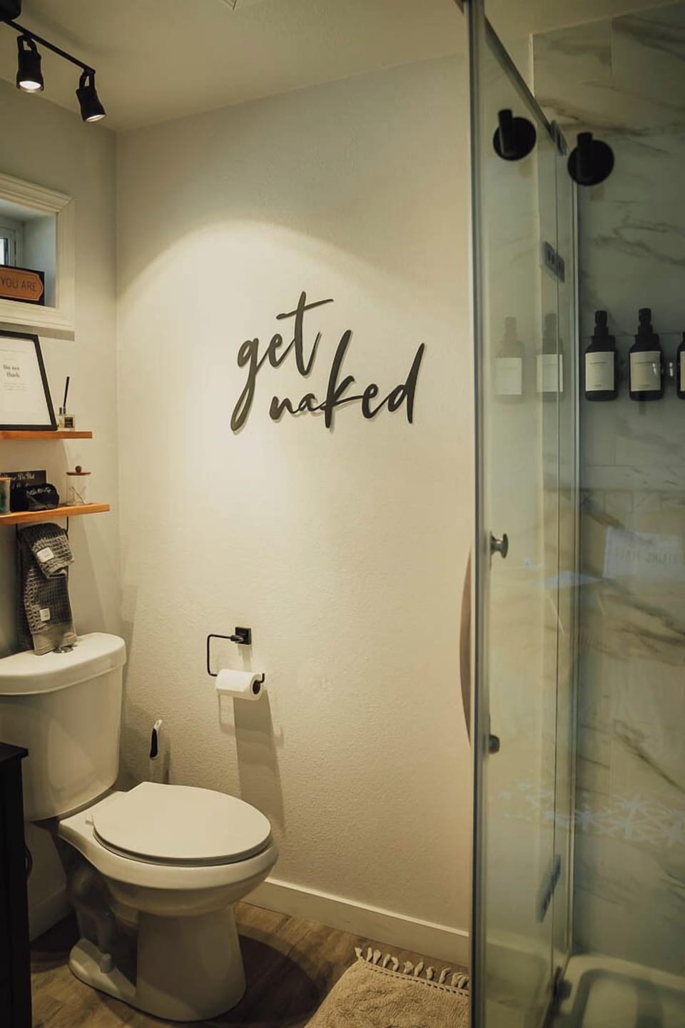 bathroom space inside your cabin