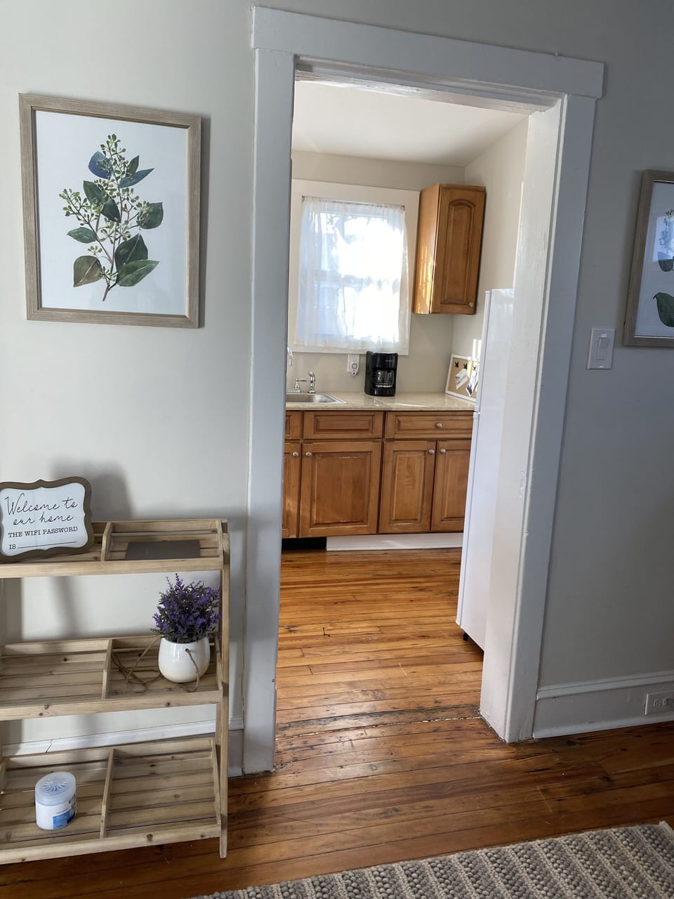 View from Living Room to Kitchen