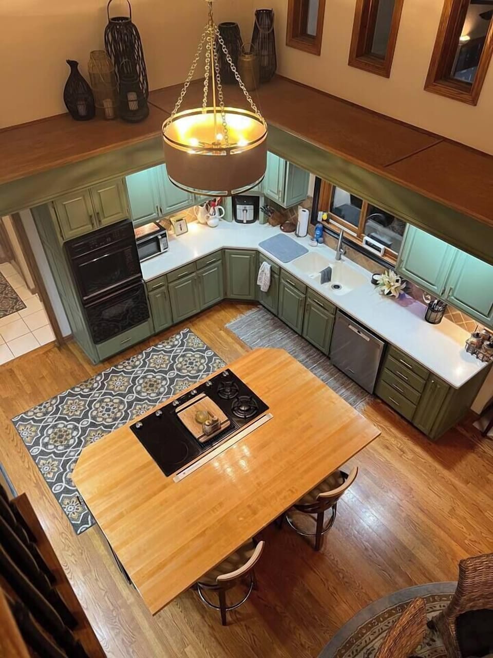 Aerial View of Kitchen