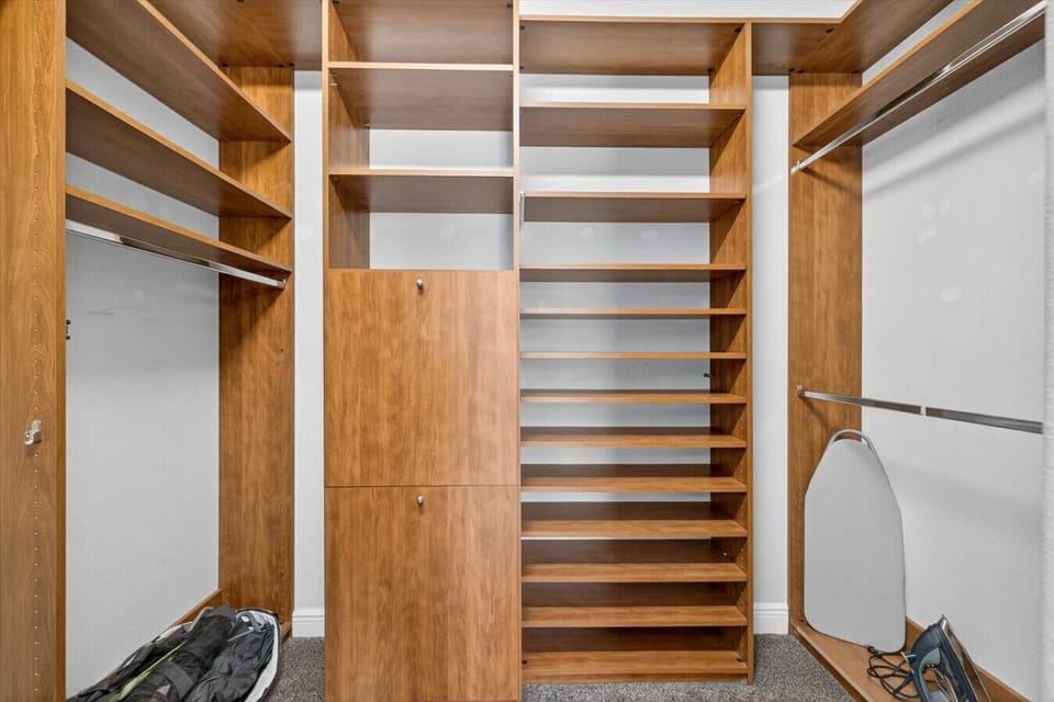 Relax in the primary bedroom with a private walk-in closet.