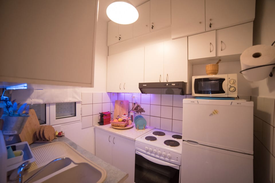 Duplex | Private kitchen | Fridge, microwave, oven, stovetop
