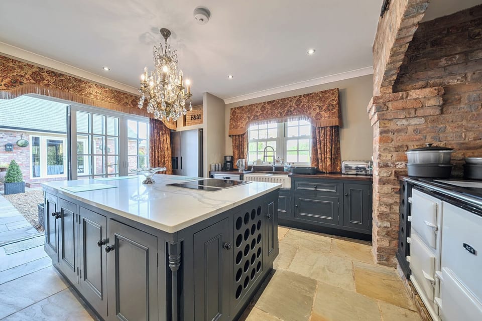 Fridge, microwave, dishwasher, electric kettle