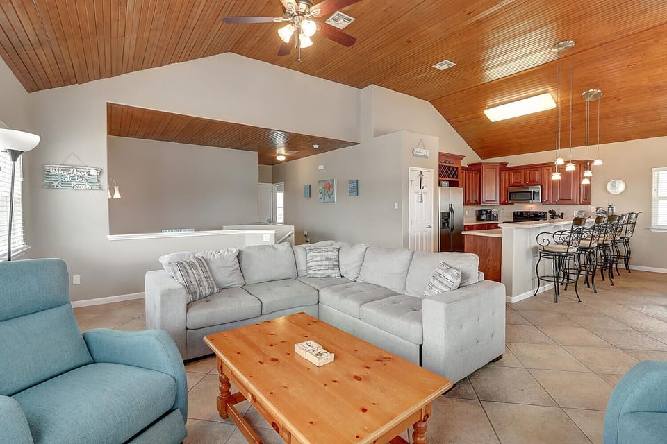 2nd Floor - The kitchen, dining, and living areas blend seamlessly for a bright and airy feel