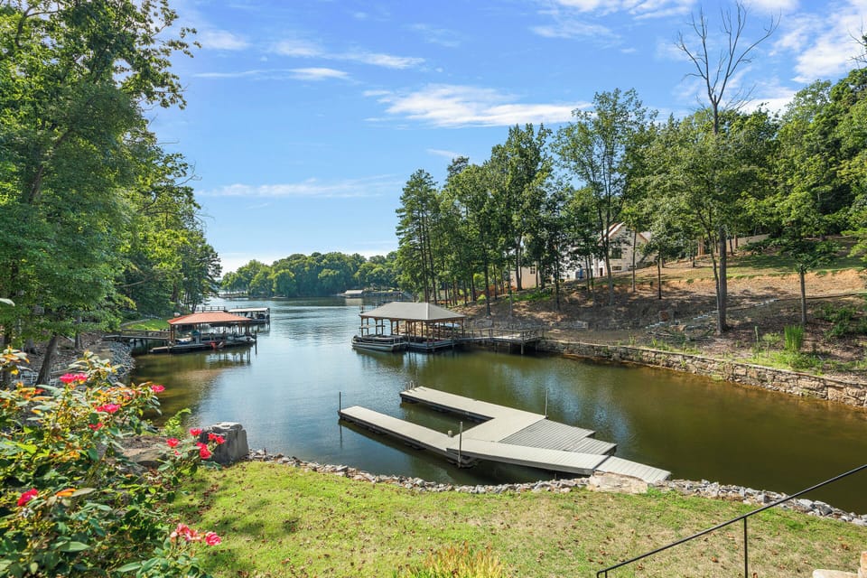 Dock perfect for your rental boat, jump in the lake, or launch the kayaks.