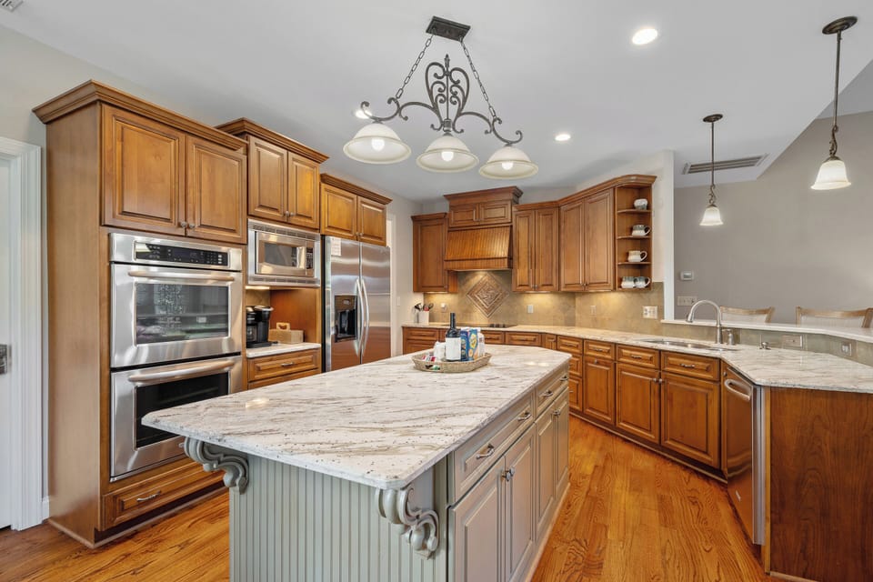 Fully stocked kitchen to prep all your group meals.