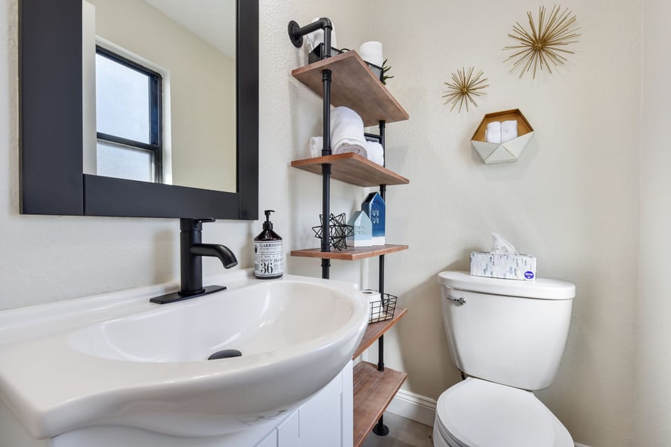 Half Bath attached to Bedroom #1