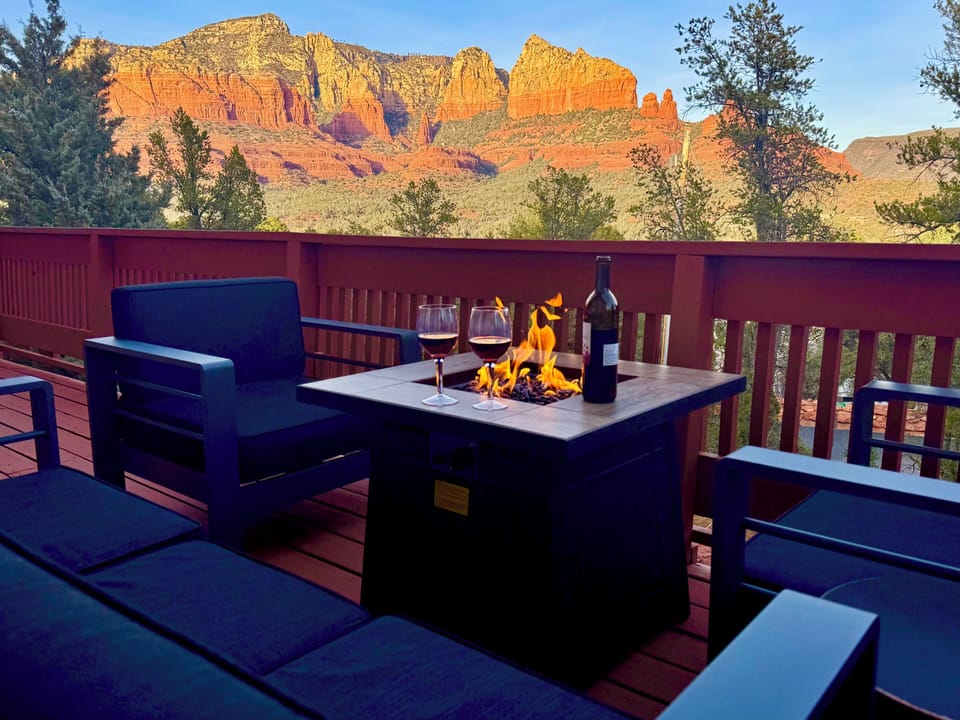 Relax & enjoy the views at the firepit seating area