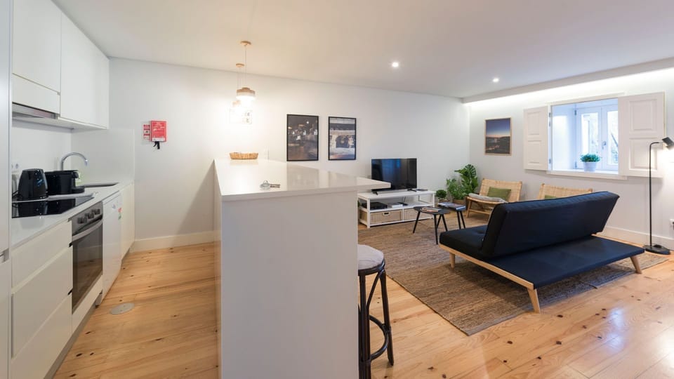 Kitchenette + dining area + living room