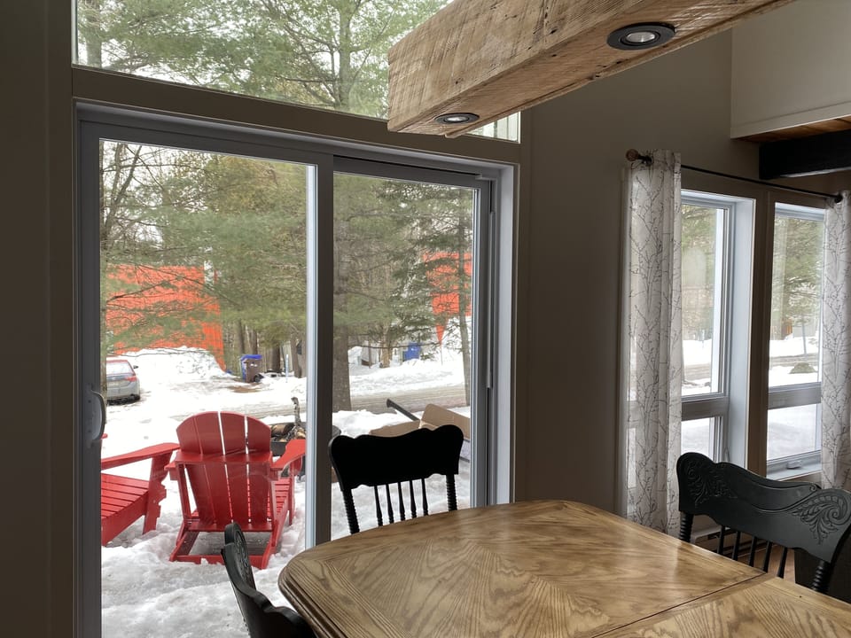 Dining room in the afternoon sundown