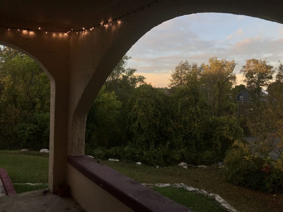 View from back alcove